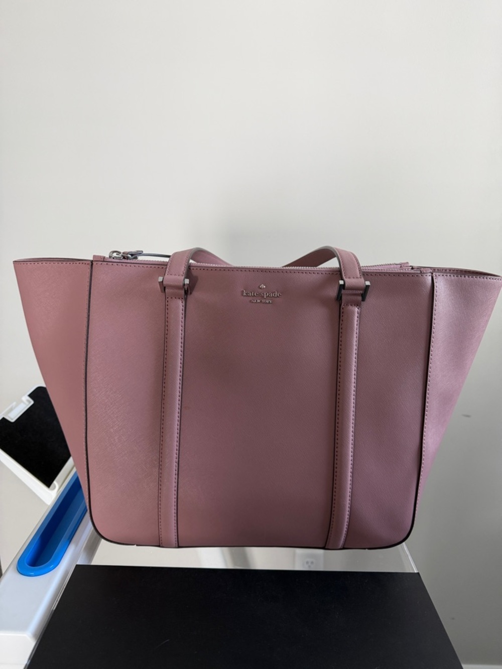 kate spade Mauve Pink Saffiano Leather Tote